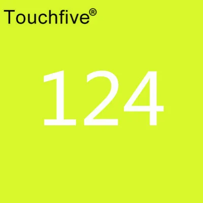 124 TOUCHFIVE дополнительный цвет двойная головка художественные маркеры Кисть ручка на спиртовой основе эскизные маркеры манга ручки для рисования товары для рукоделия - Цвет: 124