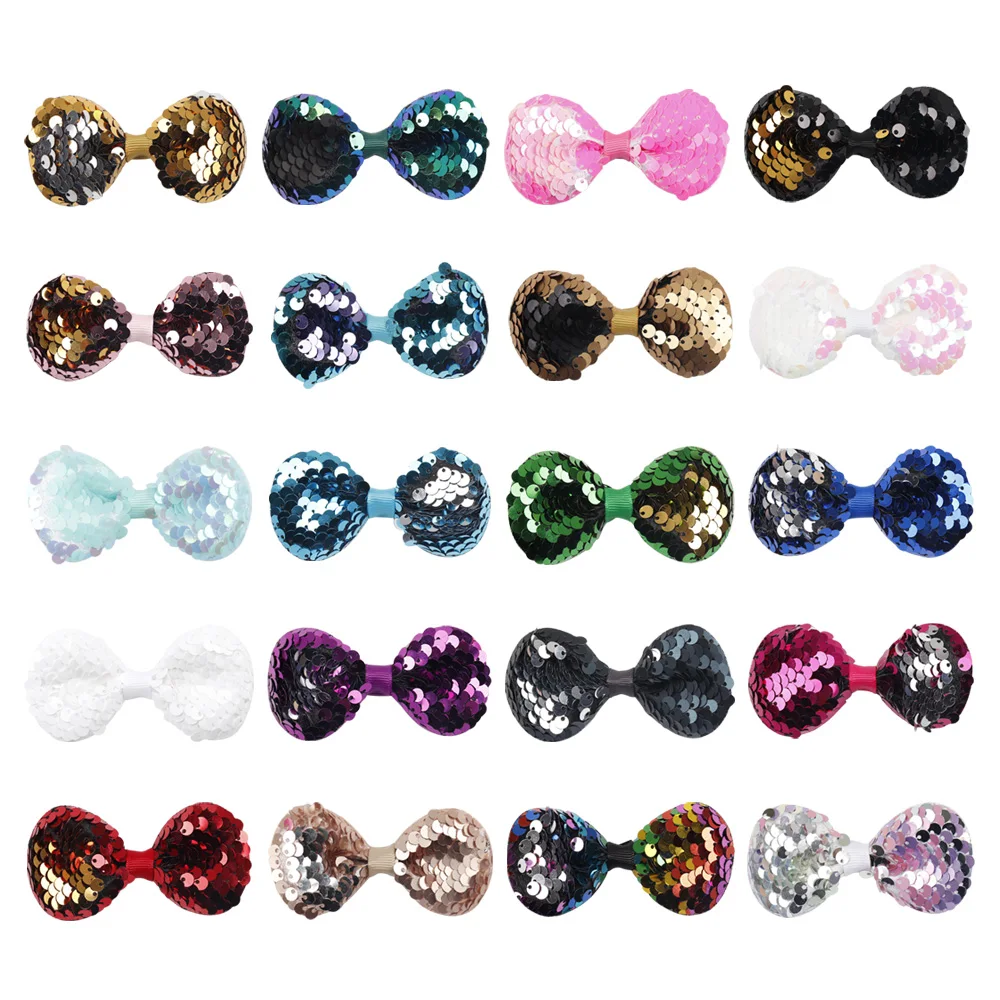 

5Pcs/lot Newborn Bow Headdress Popular Children DIY Hair Multi-layer Sequin Cute New Accessories Baby Girls DIY Hair Accessories