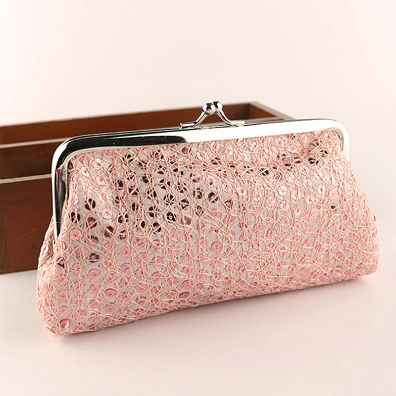 Женский кошелек на застежке с блестками новинка 2017 | Багаж и сумки