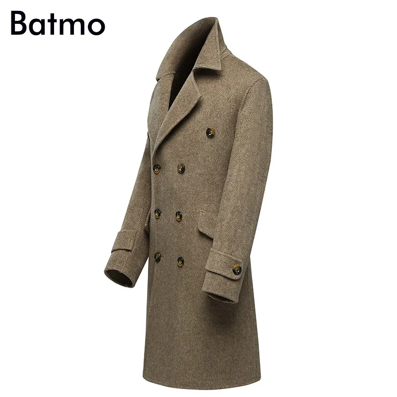 Batmo 2021 Новое поступление Сезон осень зима Высокого качества 80% альпака двубортное