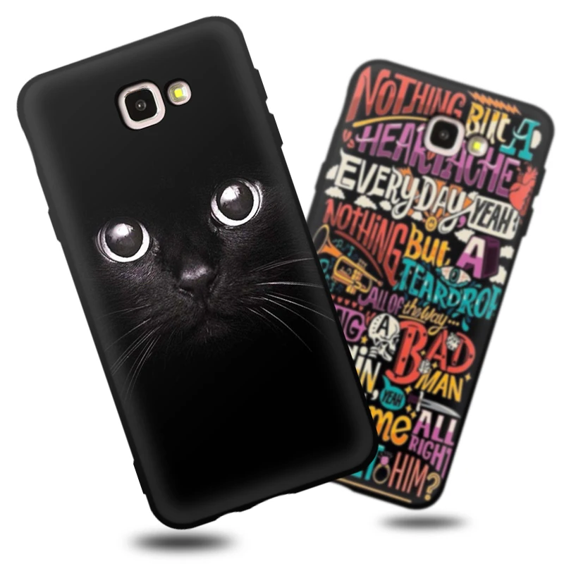 JURCHEN Phone Case For Samsung Galaxy J5 Prime Silicone Cute Cartoon G570F Cover Back Bags |
