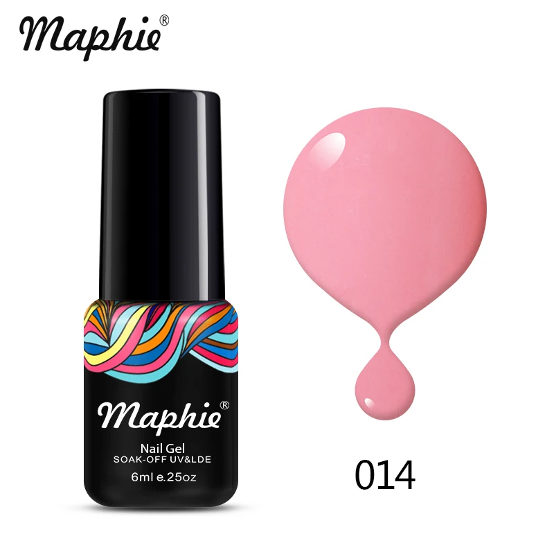 014 Maphie 6 мл бриллиантовый блеск с ультрафиолетовым свечением Гель-лак для ногтей великолепный блеск светодиодный лак для ногтей лак для нейл-арта розовый цвет УФ Гель-лак для ногтей - Цвет: 014