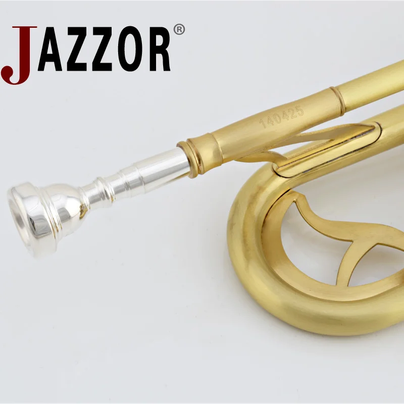 JAZZOR JBTR 450 professional B плоская труба матовая с мундштуком чехол ветровые инструменты|b