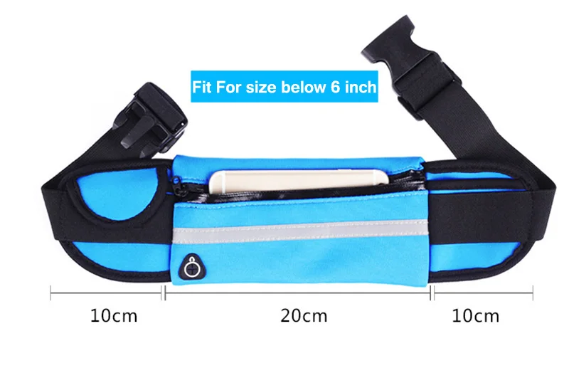 Универсальная 6-дюймовая Водонепроницаемая поясная сумка для бега iPhone X 8 7 6 6s Plus |