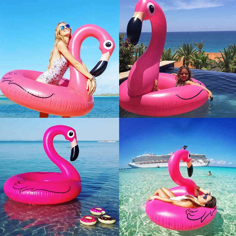 Надувной летний бассейн с фламинго плявечерние плавательный водная игрушка
