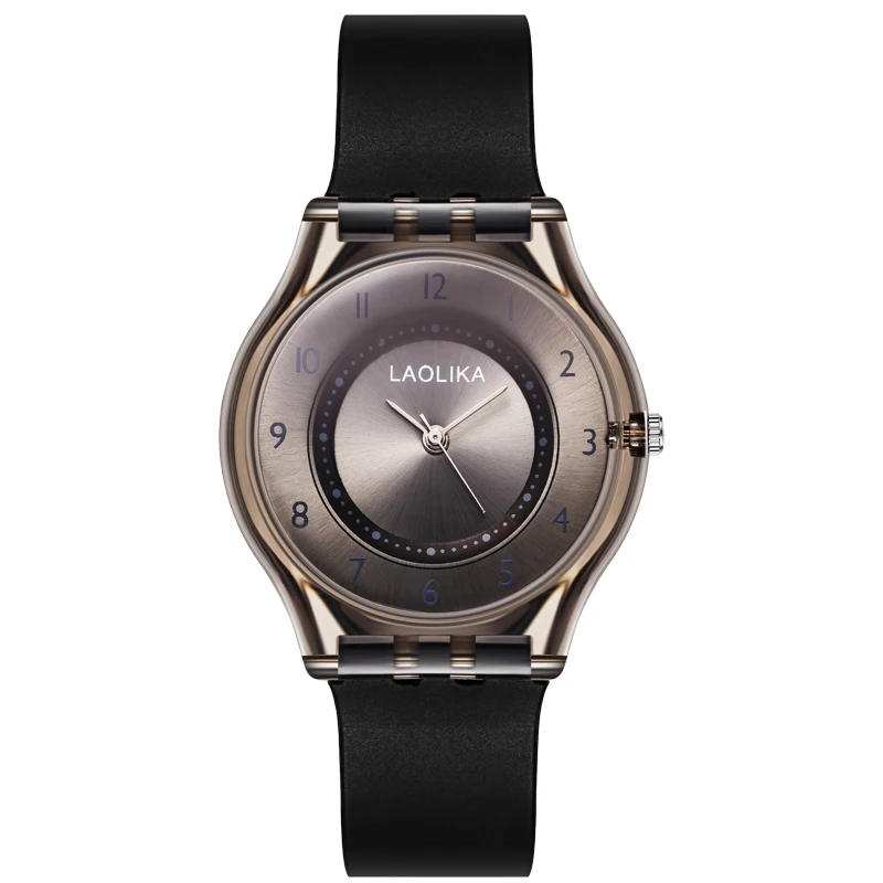 Модные женские часы-браслет для девушек 2020 кварцевые часы с пластиковым ремешком