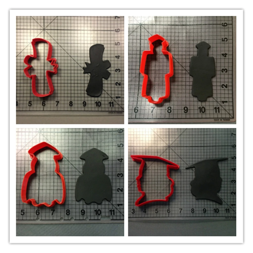 Градиентная шляпа для мальчиков и девочек набор вырезания печенья изготовленный