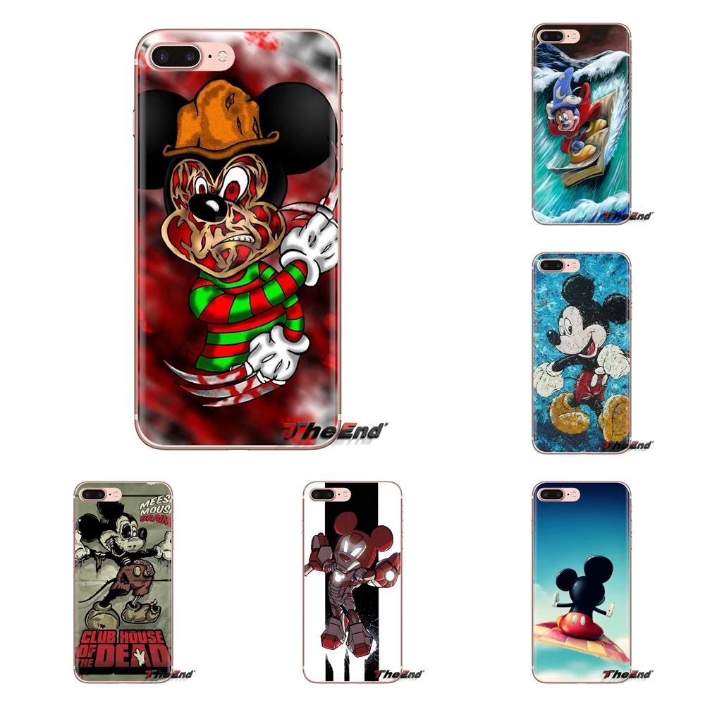 Soft Silicone TPU Case For Sony Xperia Z Z1 Z2 Z3 Z5 compact M2 M4 M5 C4 E3 T3 XA Huawei Mate 7 8 Y3II lover Mickey Minnie Mouse |