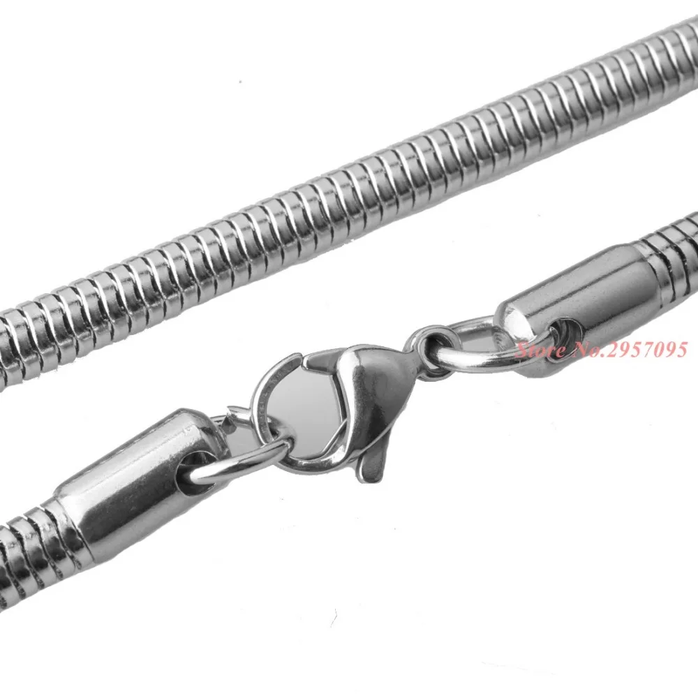 Серебряное/золотое/черное ожерелье из нержавеющей стали цепочка змея подходит
