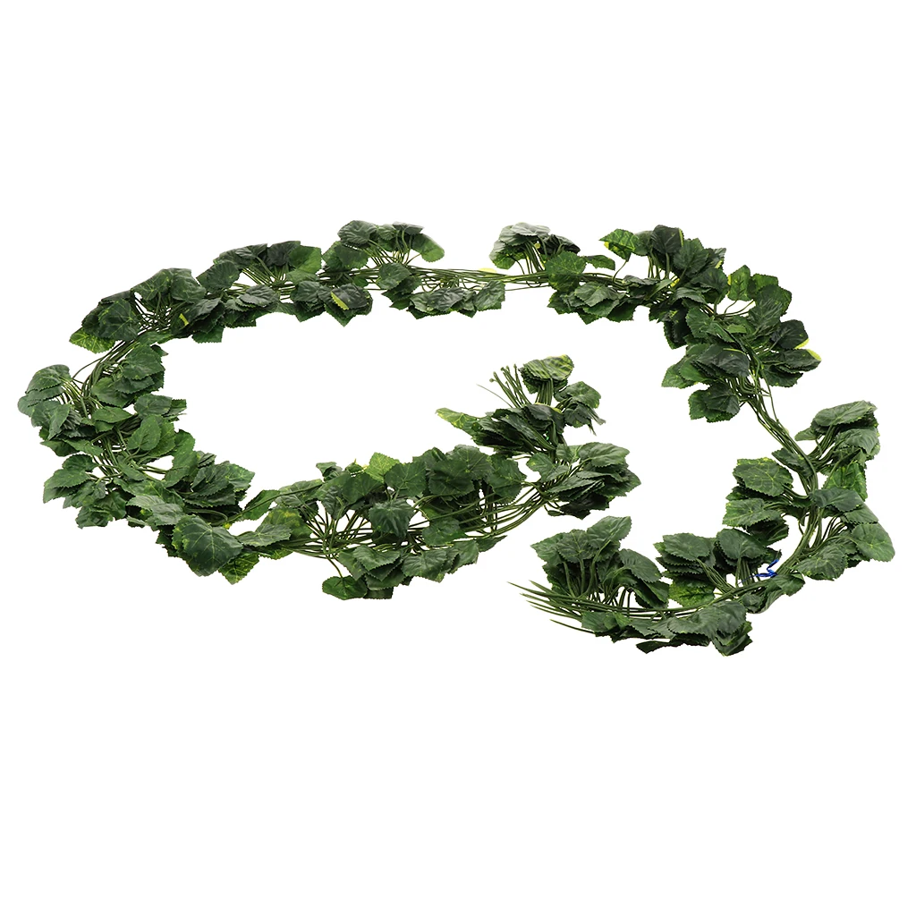 2 м Искусственные цветы зелень поддельные настенные Висячие листья растения