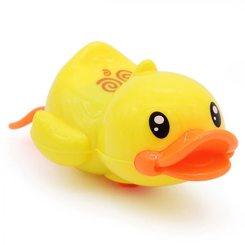 Желтый утенок детские игрушки для купания обмотки Весна Автоматическая бассейн