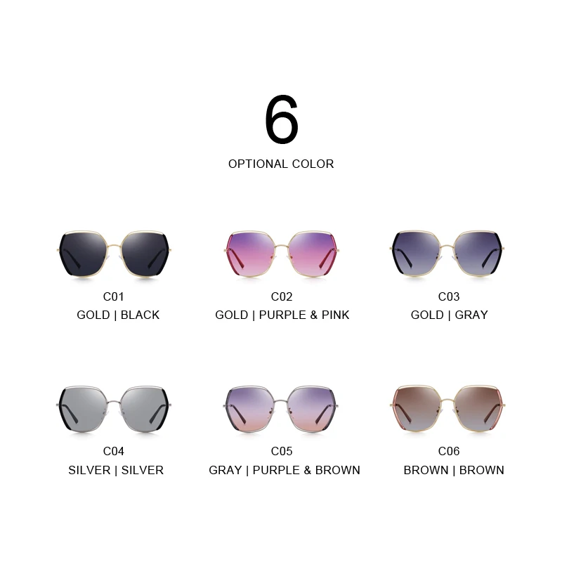 Женские солнцезащитные очки с поляризацией MERRYS дизайнерские брендовые