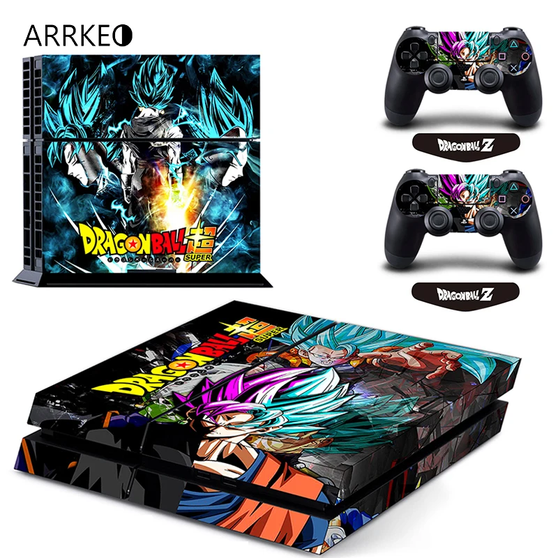 Виниловый чехол ARRKEO Dragon Ball наклейка для PS4 Sony PlayStation 4 консоль и 2 контроллера