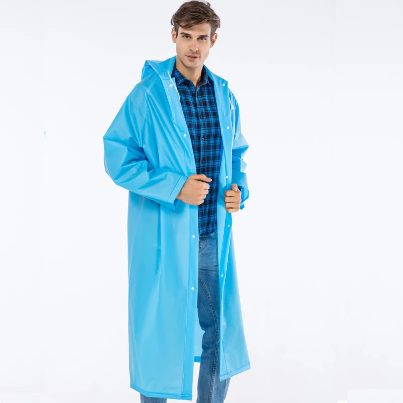 Yuding длинный дождевик пластиковый плотный Универсальный водонепроницаемый