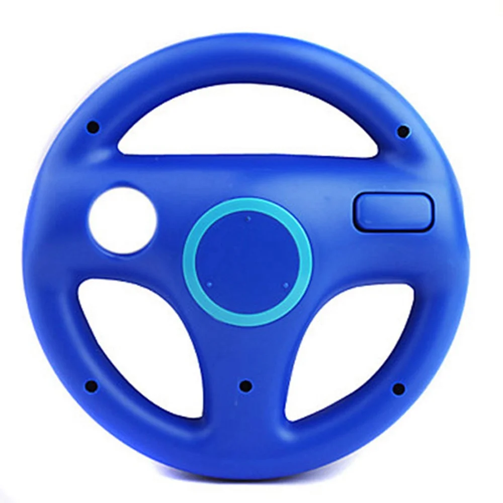 Высокое качество RV77 пластиковый руль для wii гоночных игр пульт дистанционного управления Консоль - Цвет: Синий
