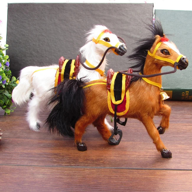 

simulation animal 20x16cm horse model toy polyethylene&furs Resin handicraft,home decoration gift A1434