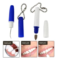 3 pcs double travel stain plaque remover dental picker kit family pack litpack tp 23 oral hygiene travel dentist tool