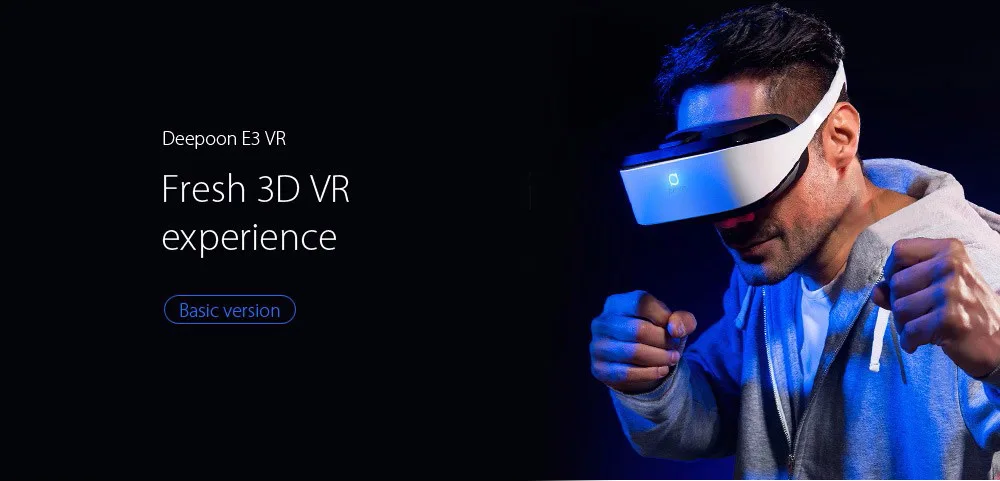 Deepoon E3 3D PC VR 2,5 K гарнитура для компьютера/ноутбука/регулировки IPD/110 градусов FOV с 3D IMAX эффектами и 3D реалистичной