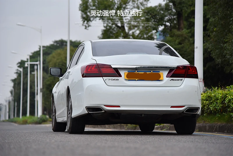 Автомобильный Стайлинг светодиодный задний фонарь для Honda Accord 9 задний светильник s- для Accord задний светильник DRL+ сигнал поворота+ тормоз+ задний светодиодный светильник