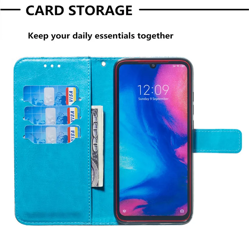Чехол для Xiaomi Redmi 6 6A Note 7 с откидной крышкой Роскошный Кожаный противоударный