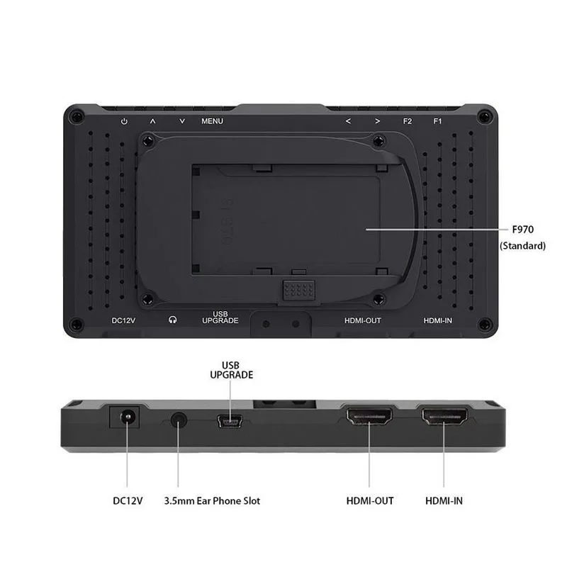 Feelworld F550 5," ips 4 K HDMI Full HD 1920x1080 Камера полевой монитор Монтажная подставка стабилизатор для держатель для цифровой зеркальной камеры чехол черного цвета