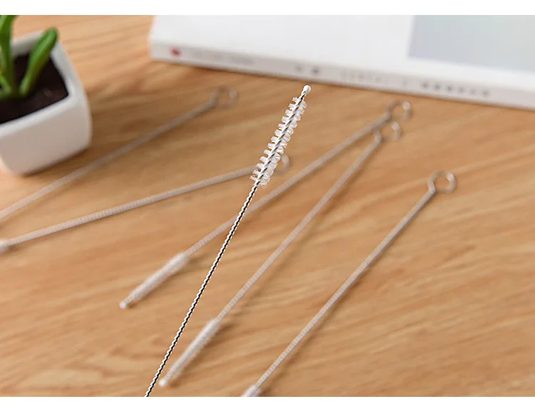 10 шт./лот Новая Металлическая щетка для очистки сорняков трубки чистого стекла