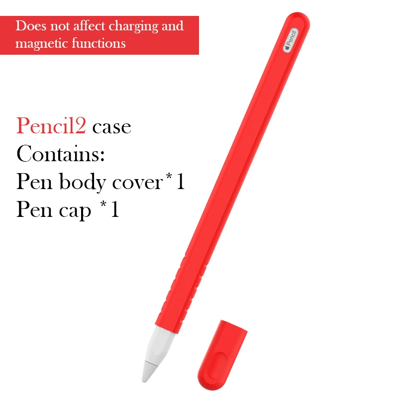 Противоскользящий силиконовый защитный чехол для Apple Pencil аксессуары держатель