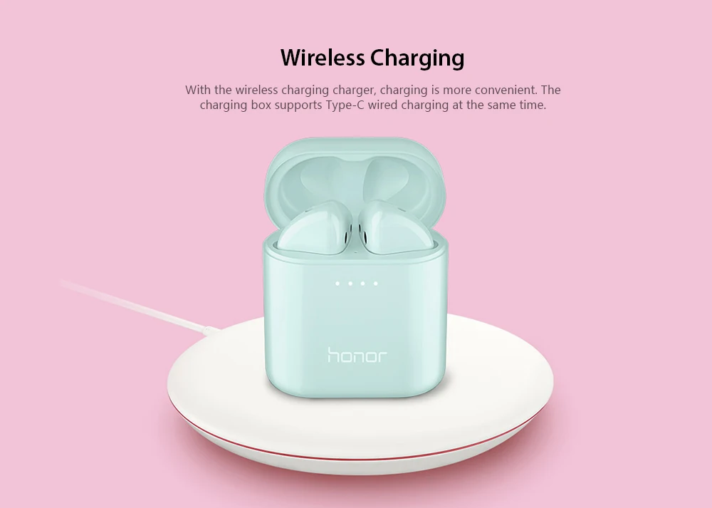 HUAWEI Honor FlyPods cm-h2s беспроводные бинауральные Bluetooth наушники с сенсорным управлением IP54 водонепроницаемые наушники с микрофоном зарядная док-станция