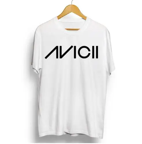2018 летние Avicii футболки с принтом Для мужчин короткий рукав и круглым вырезом