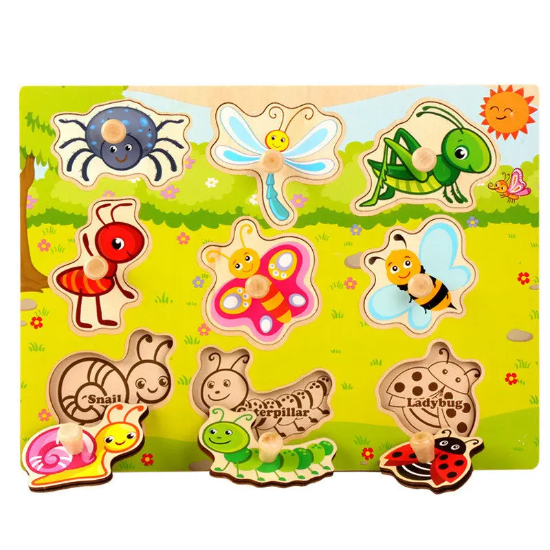 05 Fulljion Деревянные игрушки Монтессори Детские игрушки Обучающие игры лабиринт магнитная головоломка 3d модель Популярные головоломки Обучающие подарки - Цвет: 05