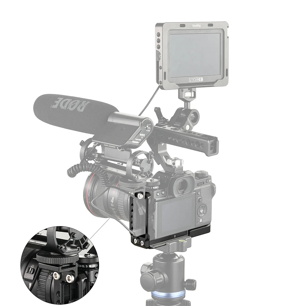 SmallRig быстросъемная l-пластина для камеры Fuji X-T3 l-кронштейн для камеры Fujifilm X-T3 и X-T2 2253