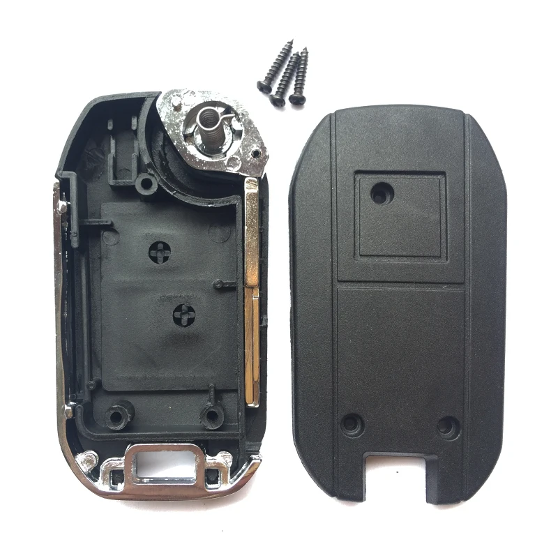2 кнопки откидной Складной Корпус ключа для Peugeot 307 206 207 Citroen C1 C3 сменный