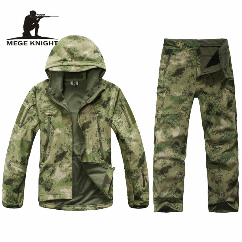 Camouflage military uniform winter thermal fleece tactical clothes U.s. army clothing | Military