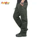 Мужские зимние двухслойные камуфляжные штаны, грузовые штаны, мешковатые, тактические брюки в стиле милитари, длинные флисовые брюки, размеры M-3XL