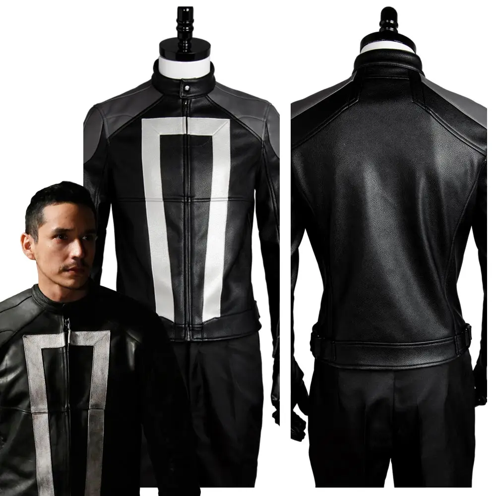 Агенты Shield s.h. I.e.l.d Ghost Rider костюм для косплея куртка + перчатки | Тематическая