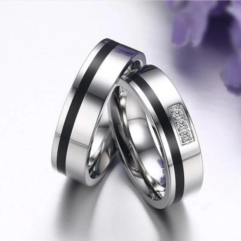 Новинка 2018 модные свадебные кольца для пар волнистые циркониевые влюбленных