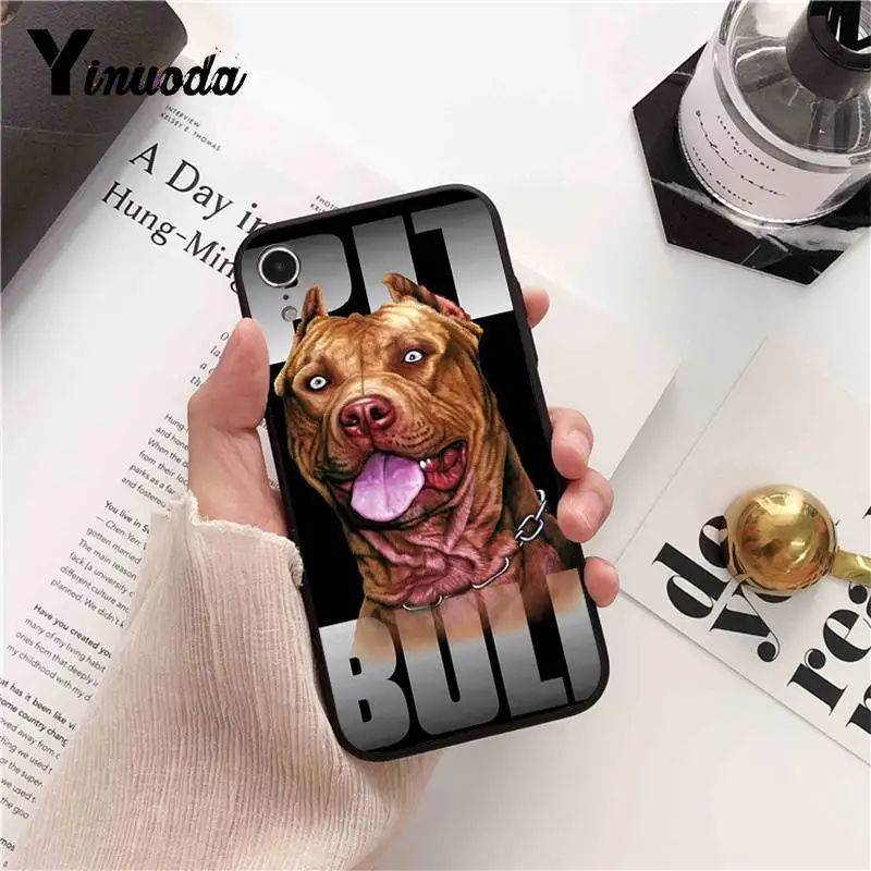 

Yinuoda Pit Bull Dog Pitbull Puppy Animal DIY Phone Case for iPhone 6S 6plus 7 7plus 8 8Plus X Xs MAX 5 5S XR 11 11pro 11promax