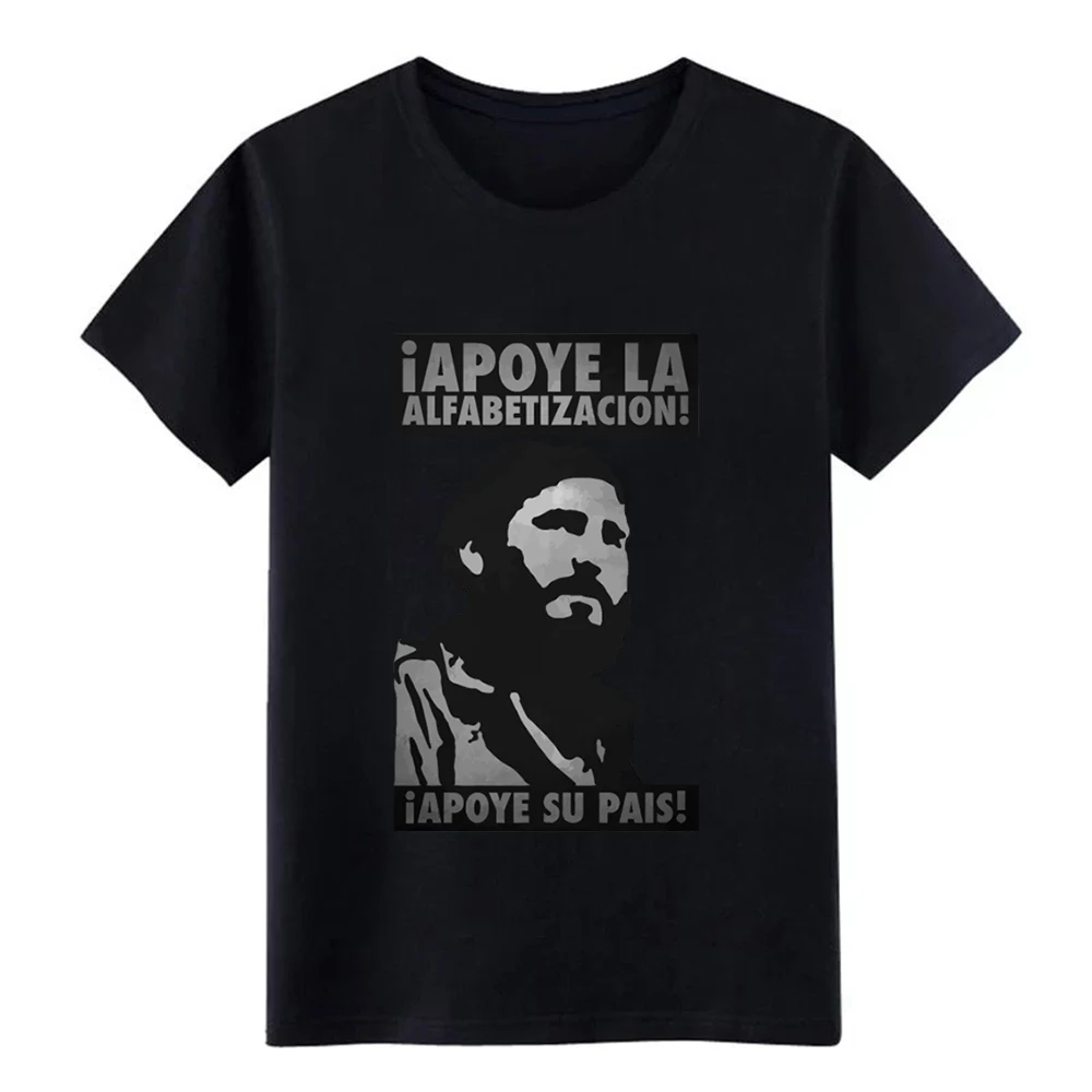 Дизайнерская футболка из хлопка с надписью Che Guevara Fidel размеры S-3xl свободная
