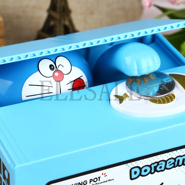 Doraemon бренд красть Копилка электронная пластиковая Копилка для денег копилка