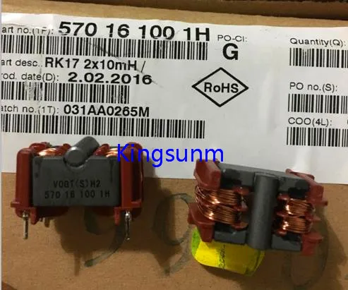 

Бесплатная доставка 10 шт. VOGT 570161001H 2X10MH Индуктивность Дросселя общего режима