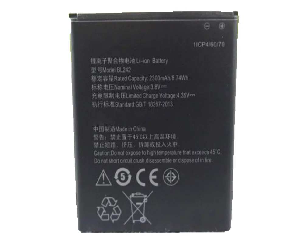 Аккумулятор ISUNOO BL 242 BL242 для Lenovo K3 A6000 A3860 A3580 A3900 A6010 Plus 3 8 В 2300 мАч|Аккумуляторы