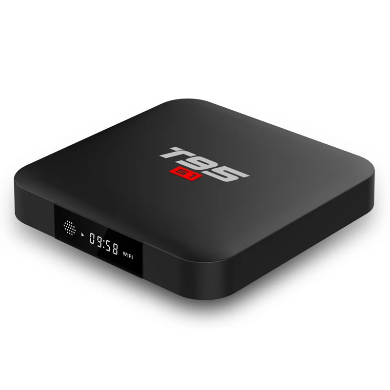 Smart Android 7,1 tv Box 2 Гб 16 Гб H.264 HD медиаплеер T95 S1 2,4G Wifi беспроводной Amlogic S905W четырехъядерный PK X96 мини tx3 мини