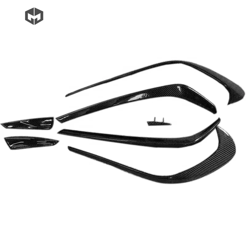 Углеродное волокно для оперения переднего бампера 6 шт. Splitter клапаном утка CLA