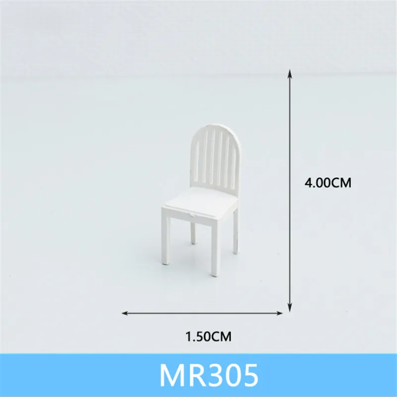 MR305 1 шт./лот масштаб 1:25 пластиковый миниатюрный мебель стол и стул для строительства поезда Макет железной дороги декорации аксессуары - Цвет: MR305