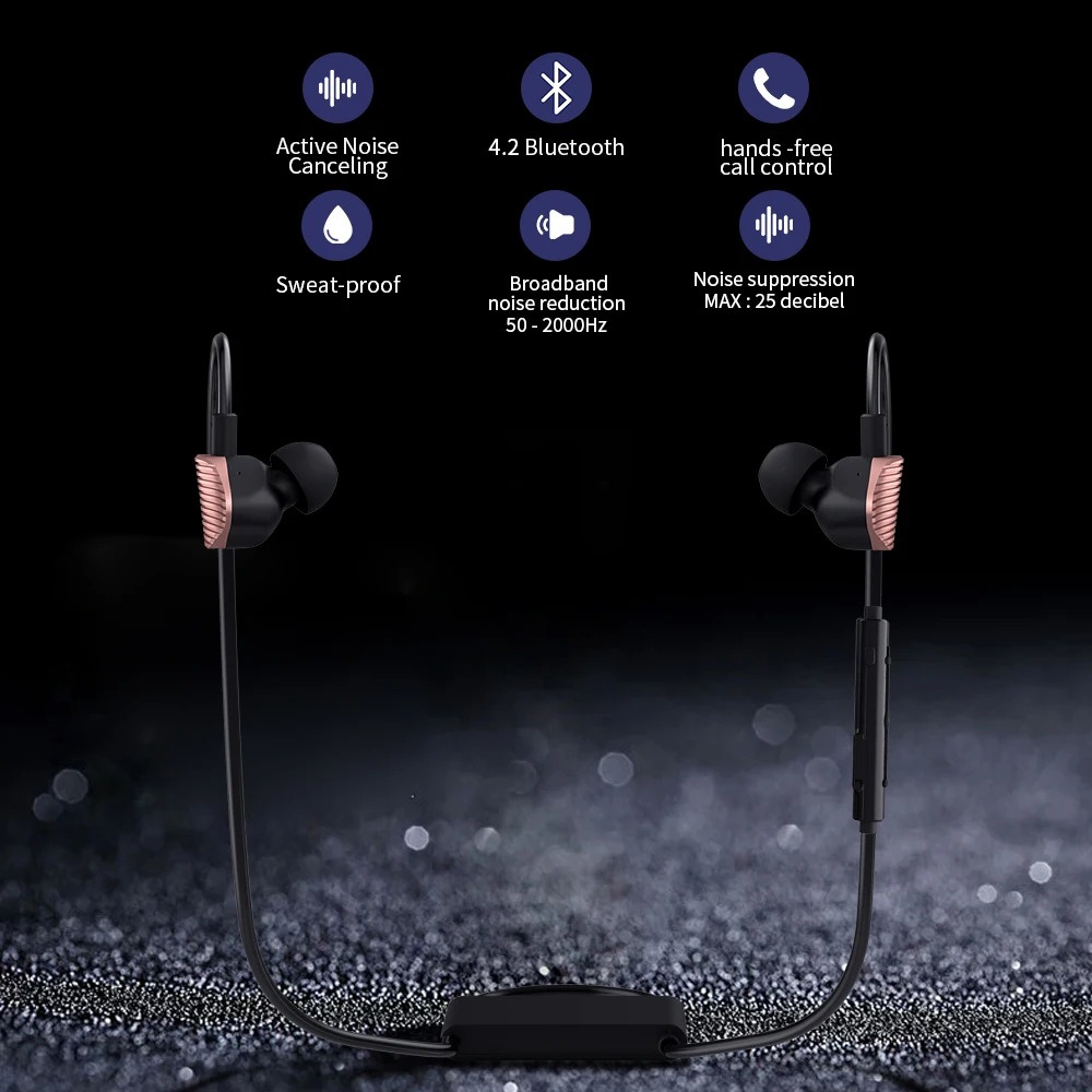 Bluetooth наушники IKOS с активным шумоподавлением Hi Fi микрофоном|Наушники и гарнитуры|