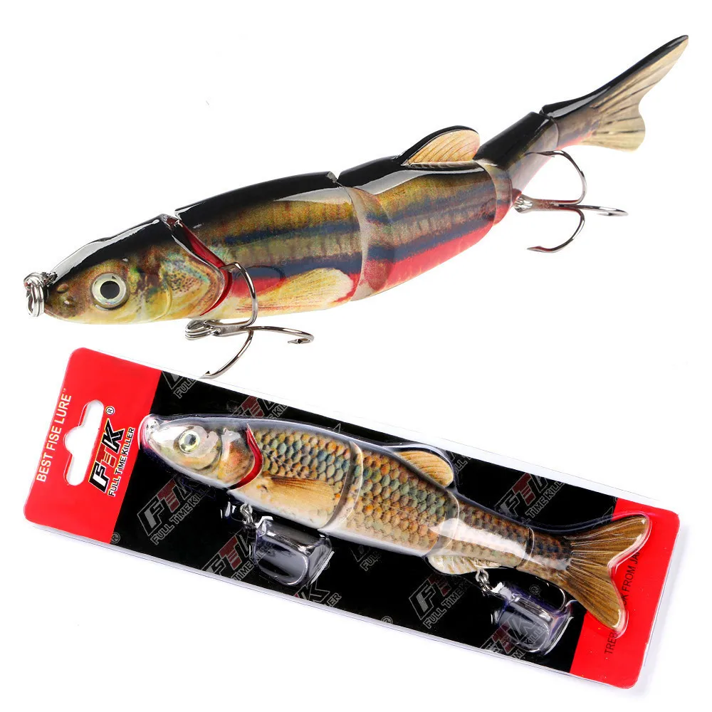 Тонущая приманка для окуня с несколькими секциями 16 см 39 г свимбейт реалистичные