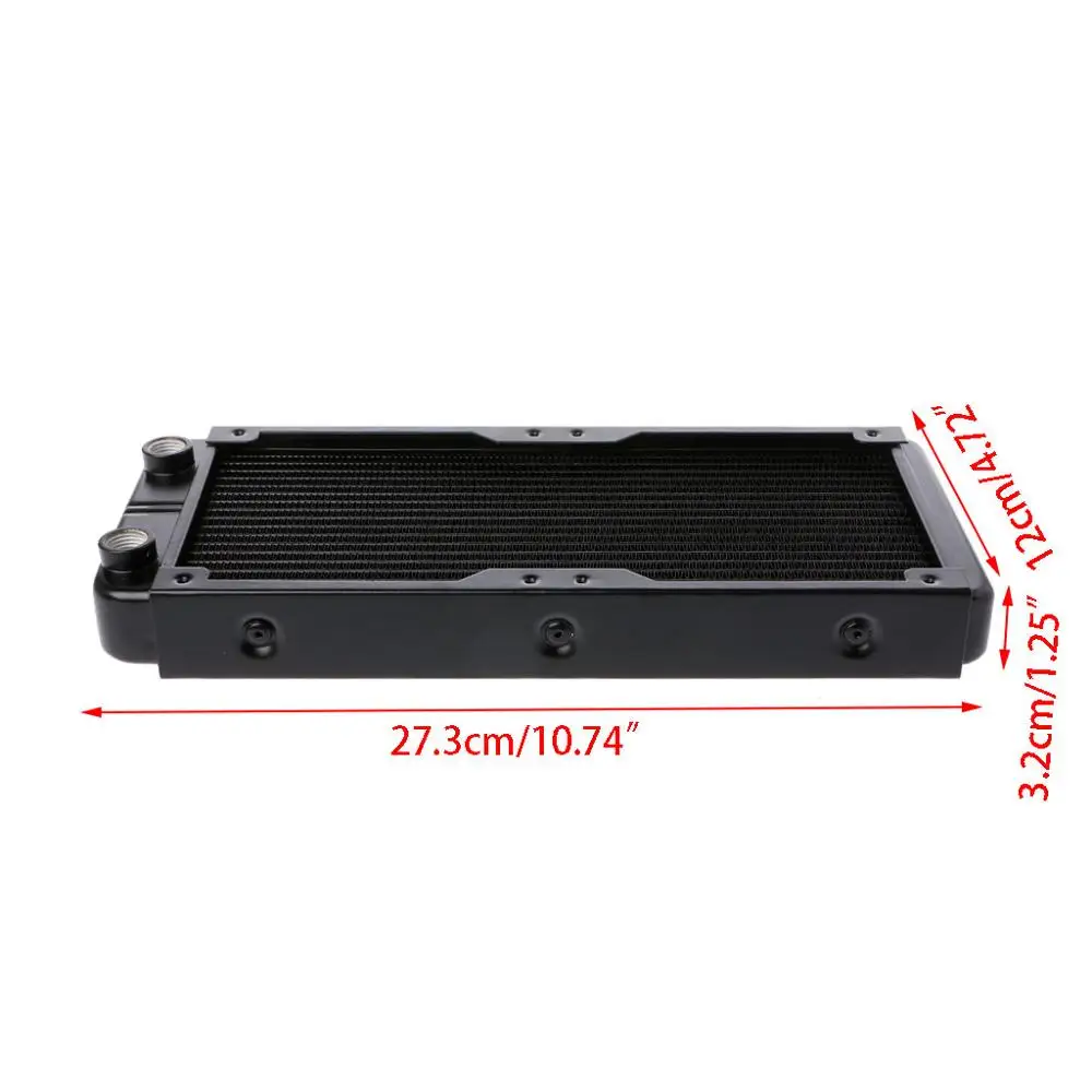 80/120/240/360mm Aluminum Computer Radiator Water Cooler Cooling For CPU GPU VGA RAM Heatsink Exchanger liquid Cooler - Цвет лезвия: 240mm