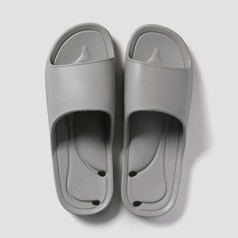 Light Grey POSEE/шлепанцы для ванной; летние женские тапочки с мягкой подошвой; модные домашние Нескользящие тапочки для женщин; коллекция 1426 года - Цвет: Light Grey