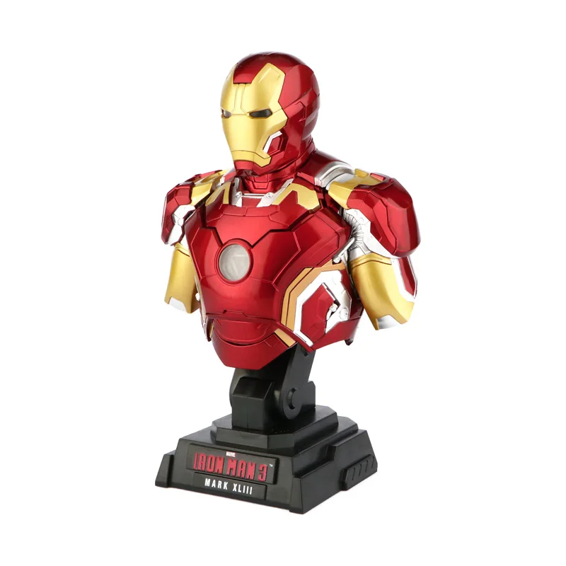 MK43 No box Marvel Мстители Железный человек MK43 MK7 Mark 7 1/4 бюст статуя скульптура модель декоративные украшения - Цвет: MK43 No box