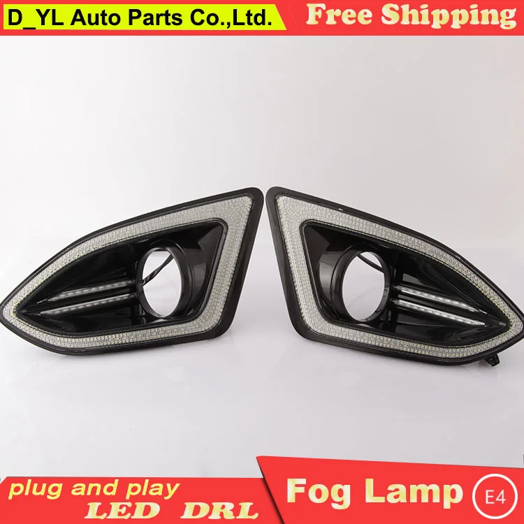 Стайлинг автомобиля дневные ходовые огни для Ford Edge светодиодный DRL 2015 ные